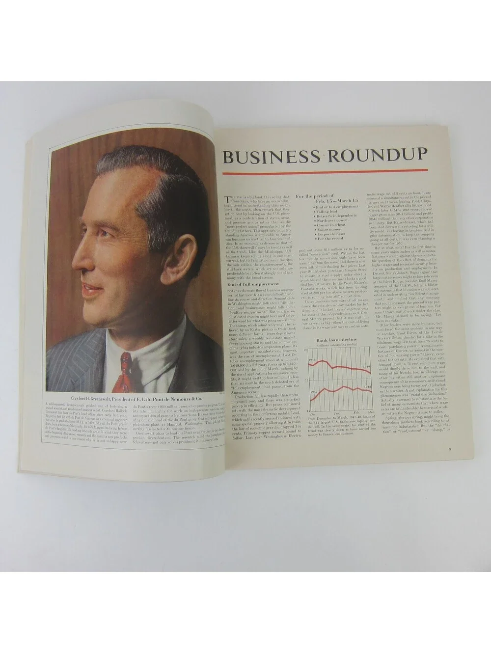 Vintage FORTUNE Magazine April 1949 Thomas Fransioli Cover Lincoln Cadillac Ads